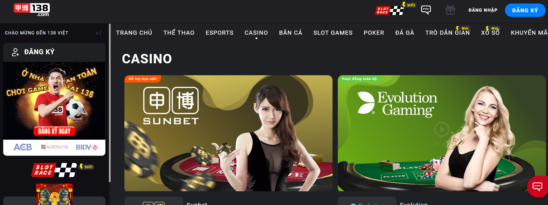 Giao diện 138BET
